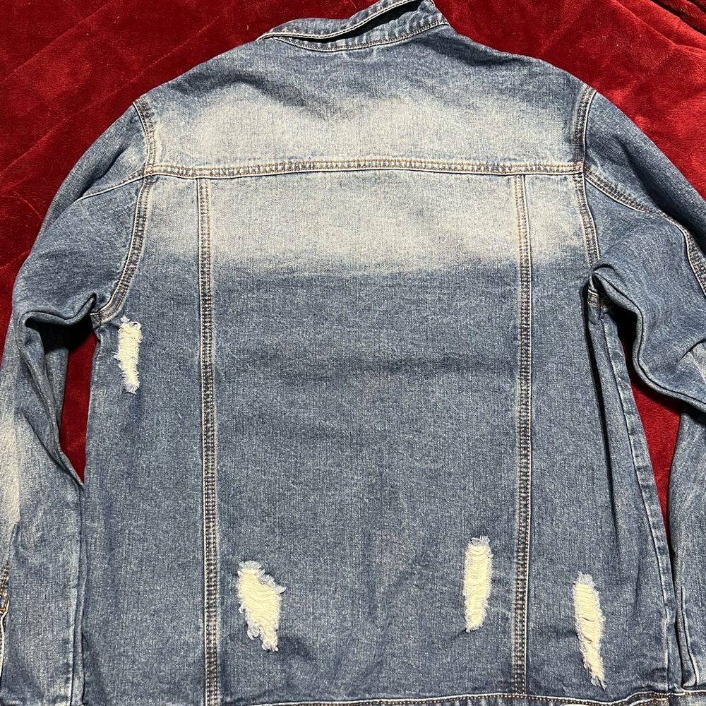 Denim Distressed Jacket - Picture 2 of 2